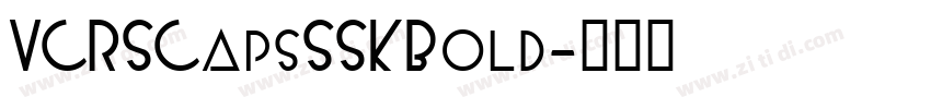 VCRSCapsSSK Bold字体转换